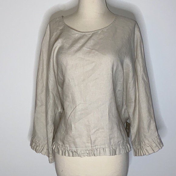 For Cynthia top in cream Medium NWT - Picture 2 of 9